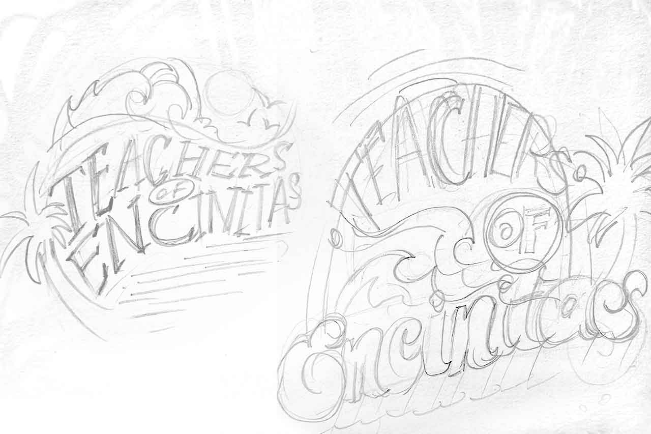 Teachers of Encinitas Logo Sketches