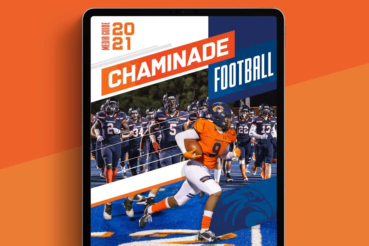 Graphic Design for Chaminade College Prep football Brochure