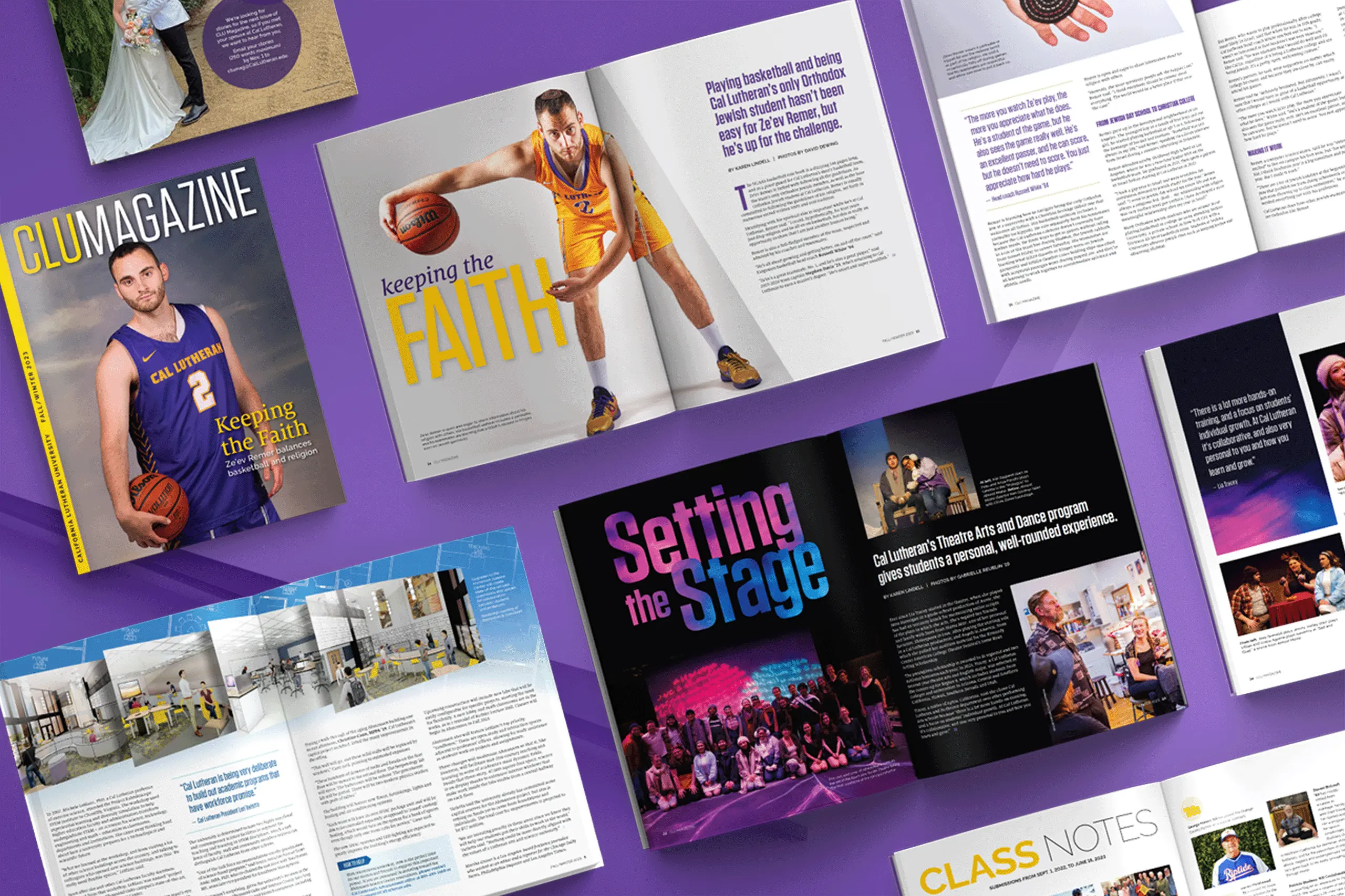 CLU Magazine Graphic Design