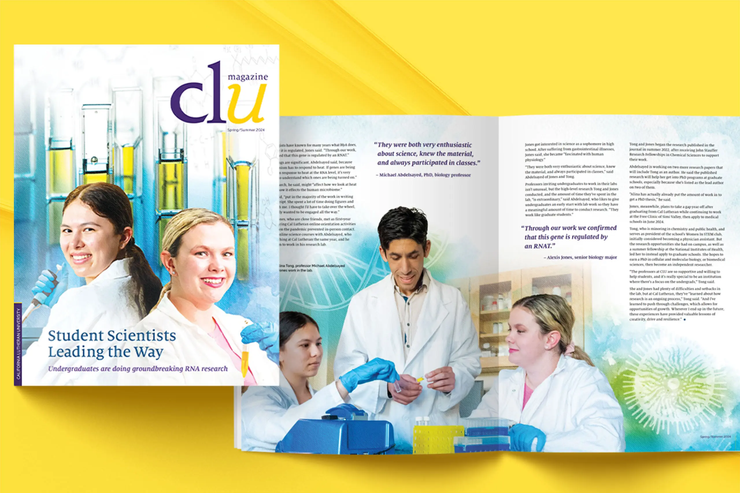 CLU Spring Magazine Design