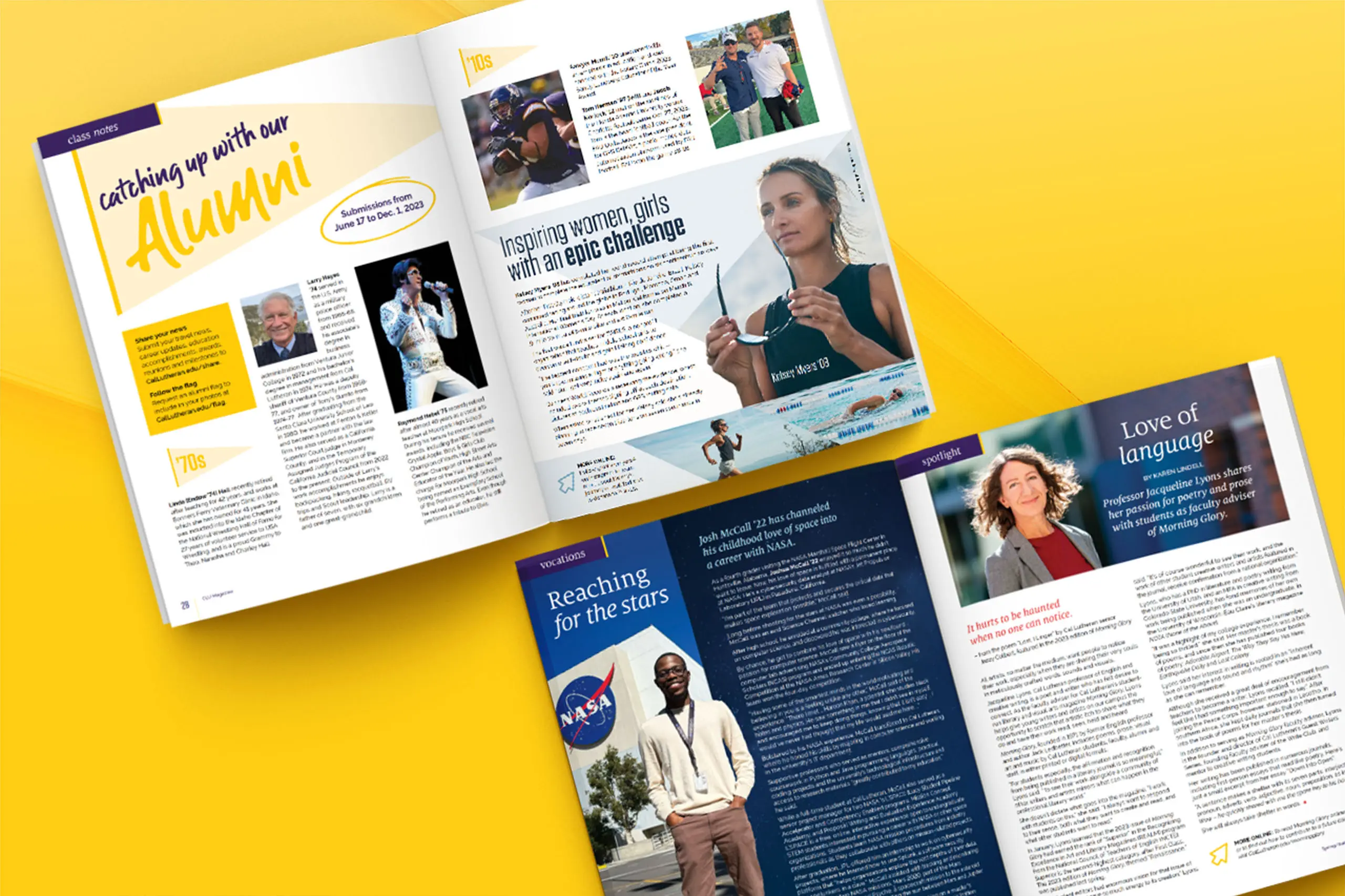 CLU Spring Magazine Design