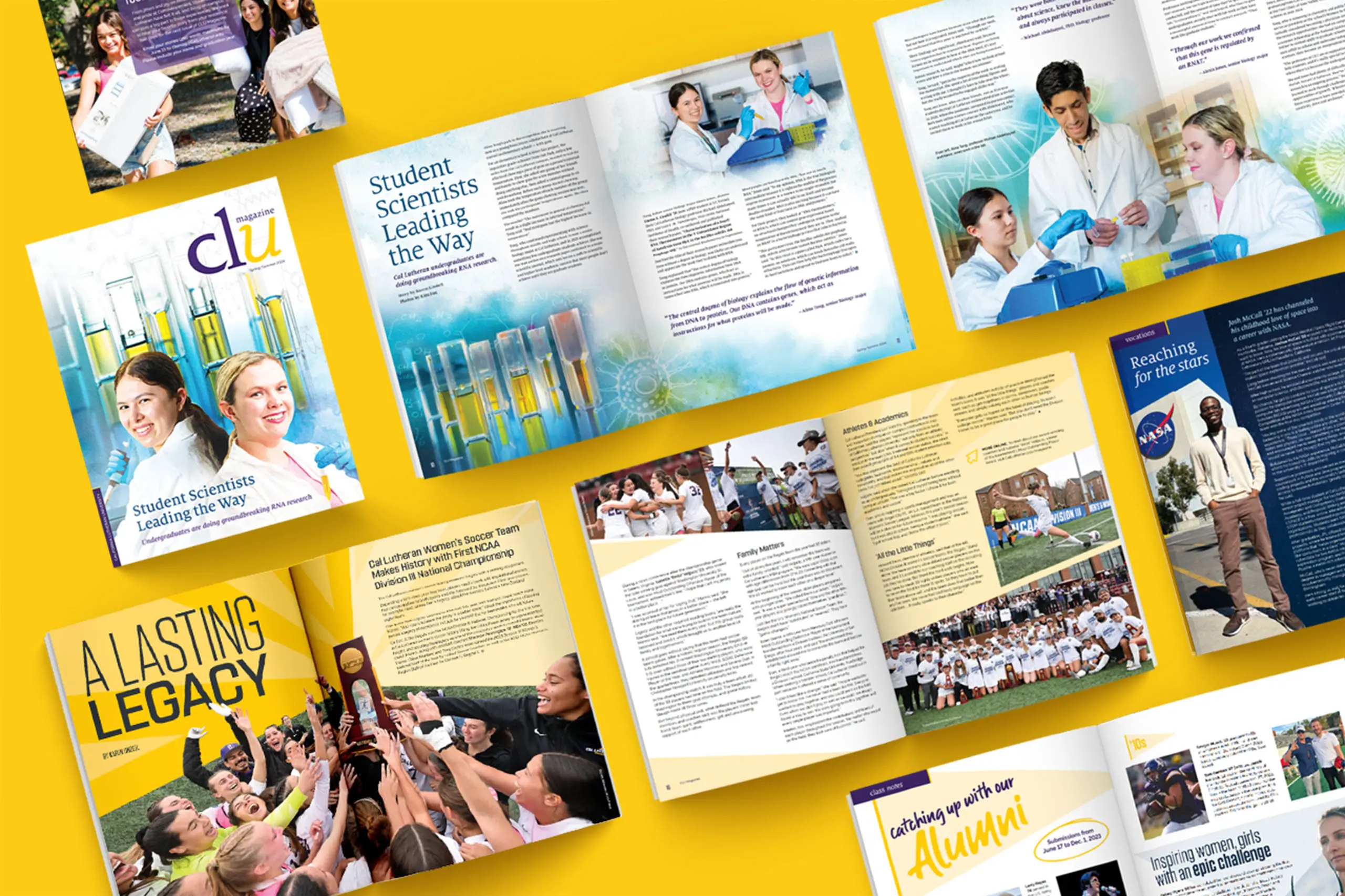 CLU Spring Magazine Design