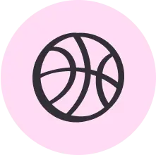 Illustration of a basketball