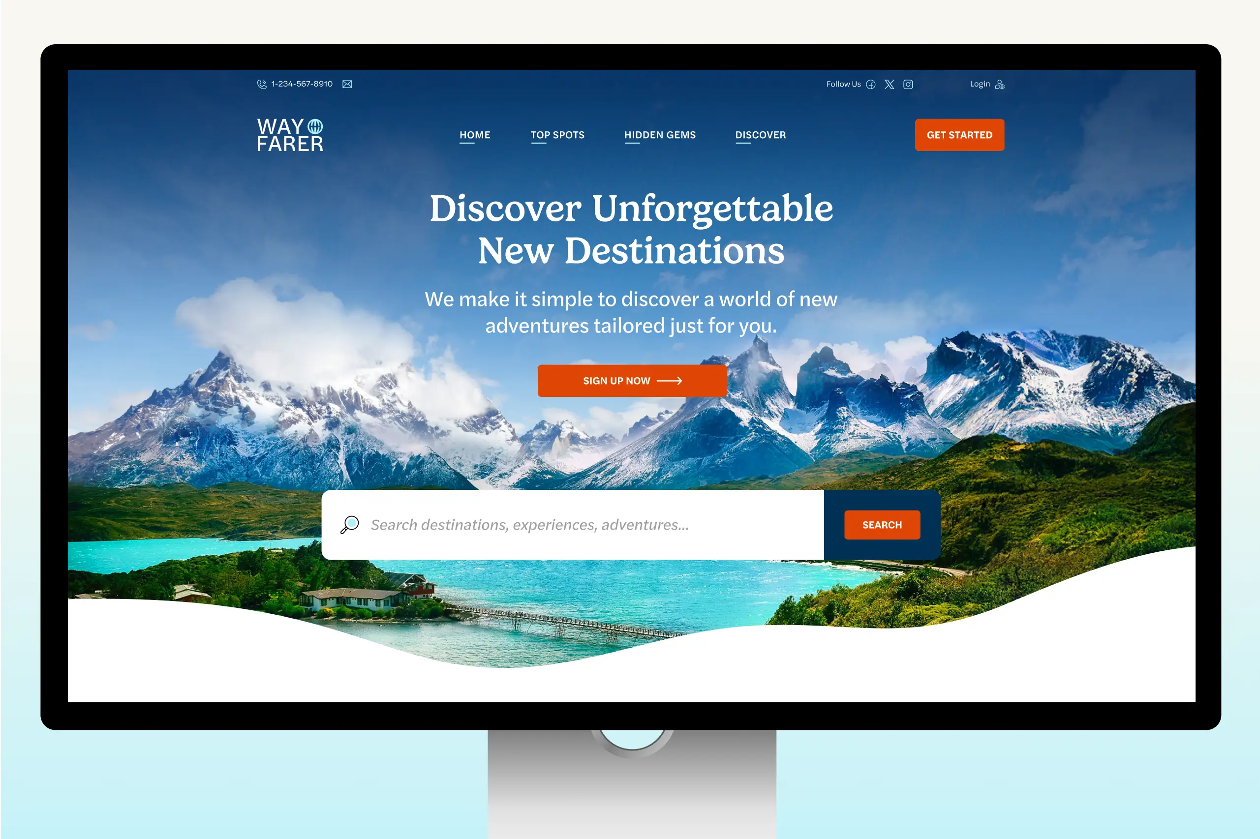 Travel Destinations Responsive Website