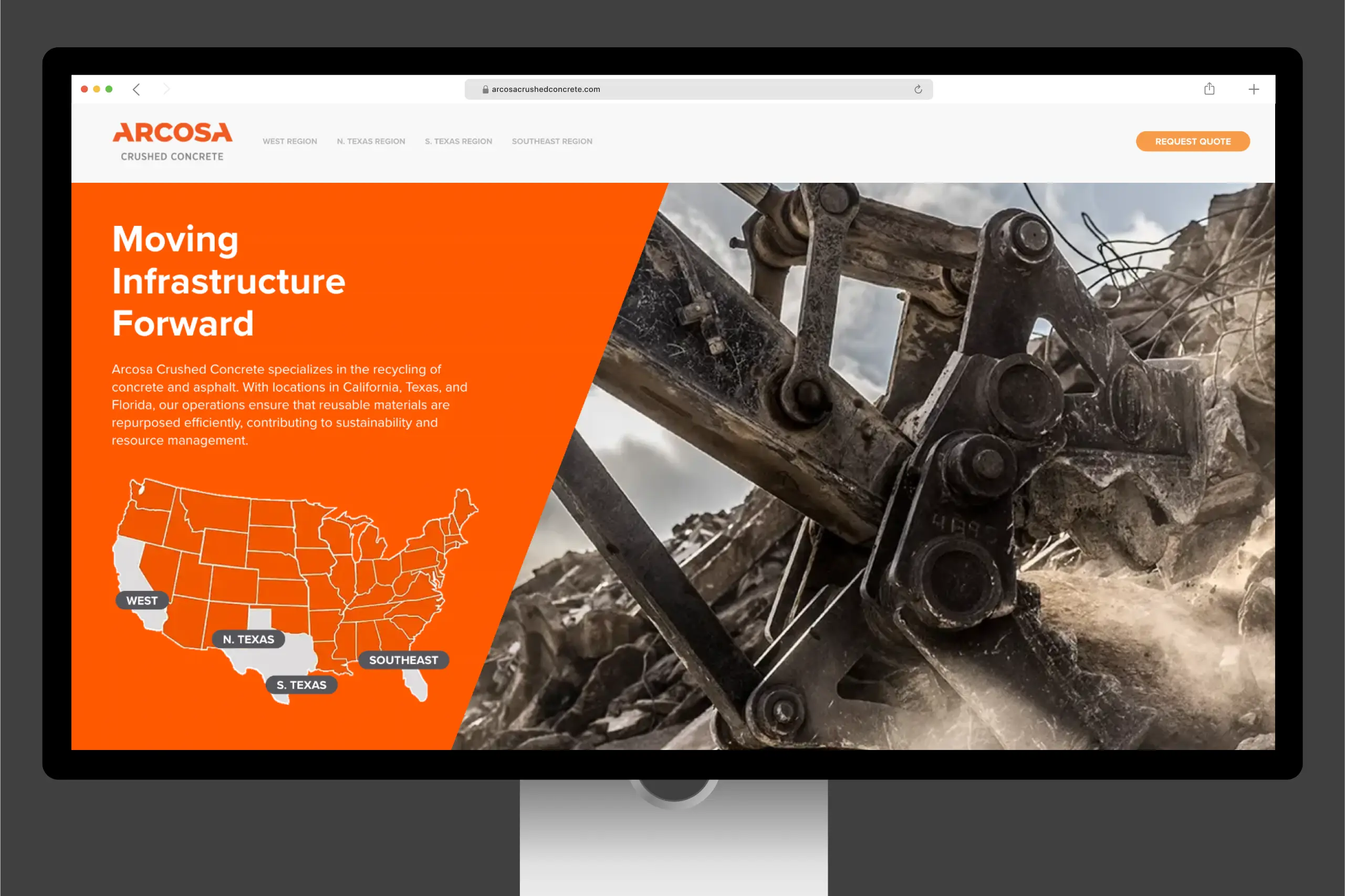 Arcosa Website Design